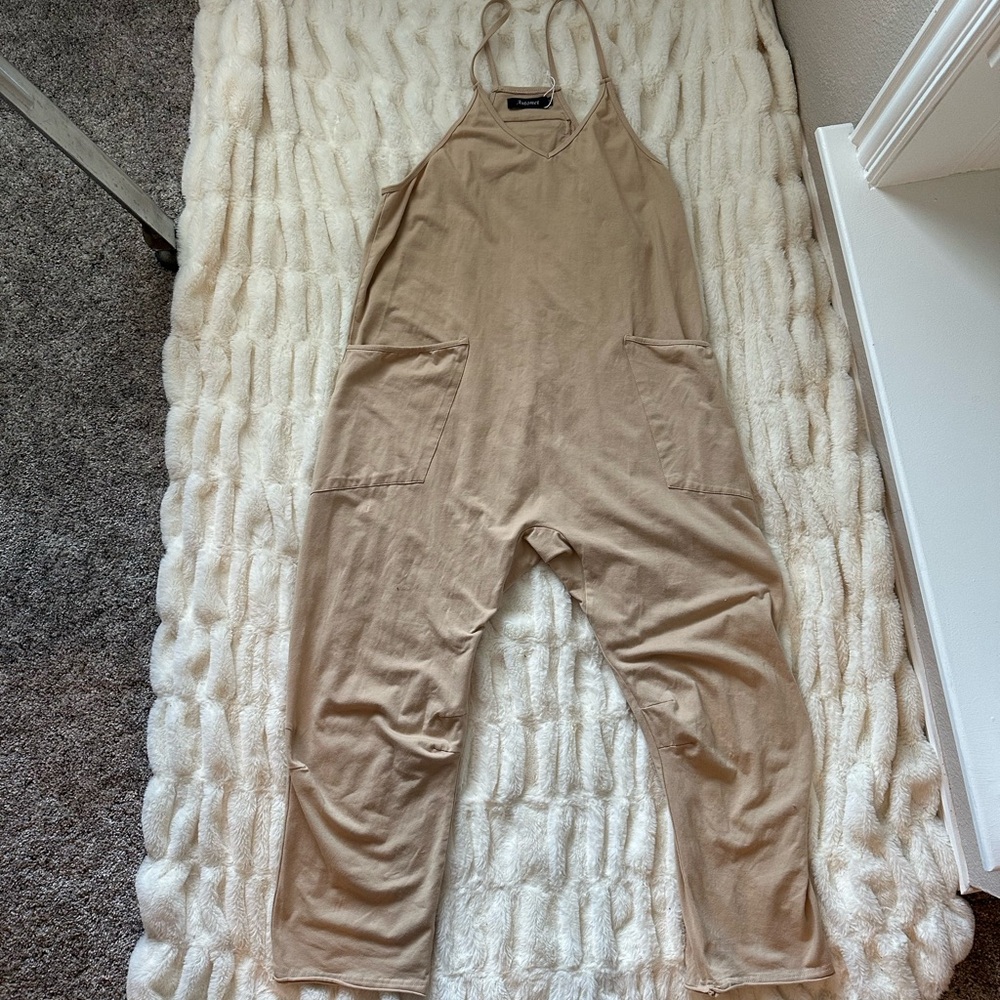Tan Women's Jumpsuit